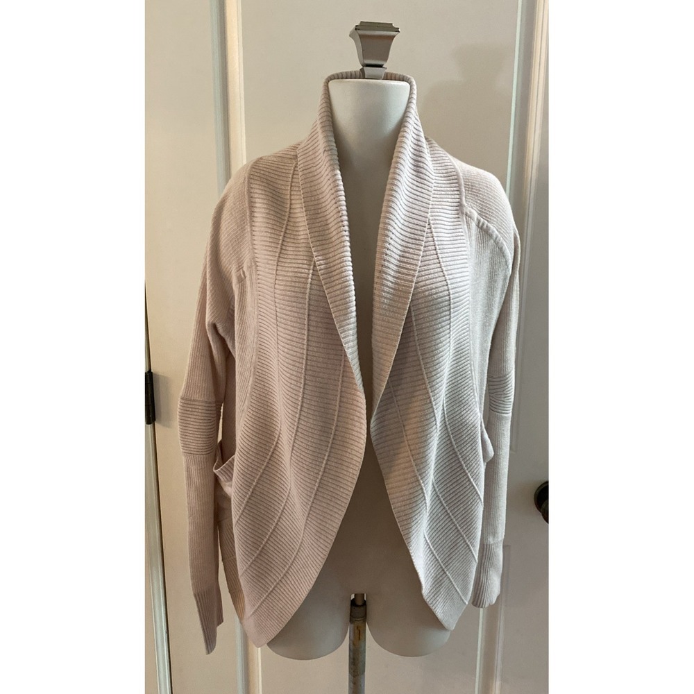 Lululemon Transformation Light Pink Circle Wrap Open Front Cardigan Sweater XS/S